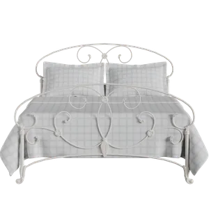 Arigna iron/metal bed in ivory - Thumbnail