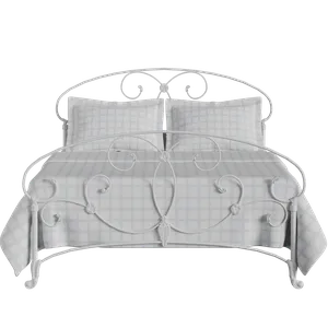 Arigna iron/metal bed in white - Thumbnail