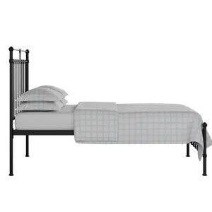 Ashley iron/metal bed in black with Juno mattress - Thumbnail