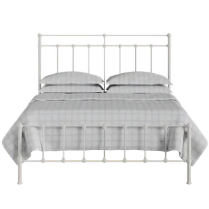 Ashley iron/metal bed in ivory - Thumbnail