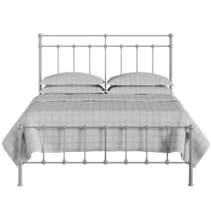 Ashley iron/metal bed in silver - Thumbnail