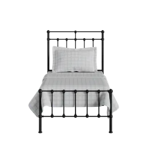 Ashley iron/metal single bed in black - Thumbnail