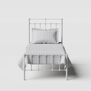 Ashley iron/metal single bed in white - Thumbnail