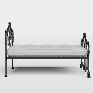 Athalone iron/metal bed in black with Juno mattress - Thumbnail