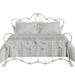 Athalone iron/metal bed in ivory - Thumbnail