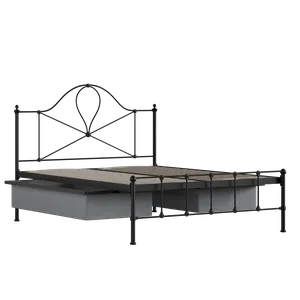 Athena ijzeren bed in zwart met lades - Thumbnail