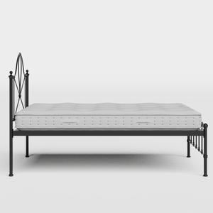 Athena iron/metal bed in black with Juno mattress - Thumbnail