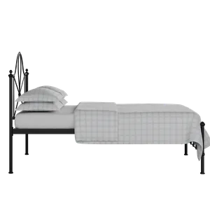 Athena iron/metal bed in black with Juno mattress - Thumbnail