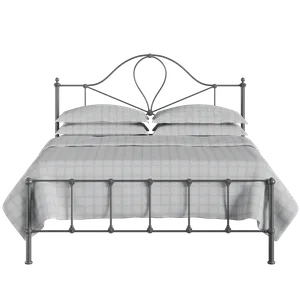 Athena iron/metal bed in pewter - Thumbnail