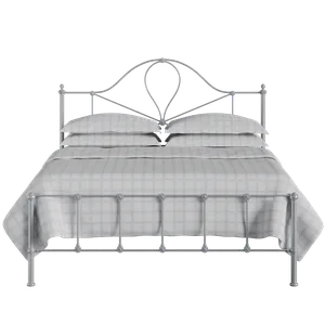 Athena iron/metal bed in silver - Thumbnail