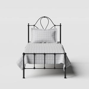 Athena iron/metal single bed in black - Thumbnail