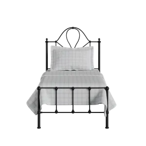 Athena iron/metal single bed in black - Thumbnail