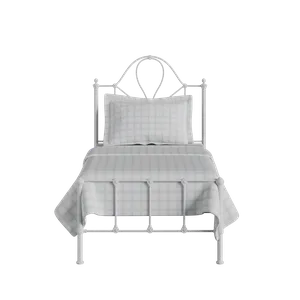 Athena iron/metal single bed in white - Thumbnail