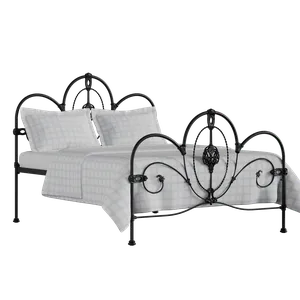 Ballina iron/metal bed in black with Juno mattress - Thumbnail