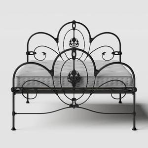 Ballina iron/metal bed in black with Juno mattress - Thumbnail