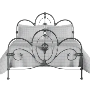 Ballina iron/metal bed in pewter - Thumbnail