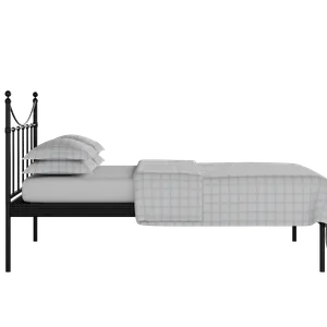 Camden ijzeren bed in zwart met matras - Thumbnail