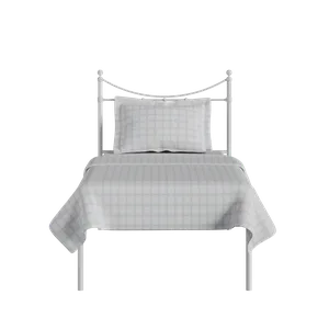 Camden iron/metal single bed in white - Thumbnail