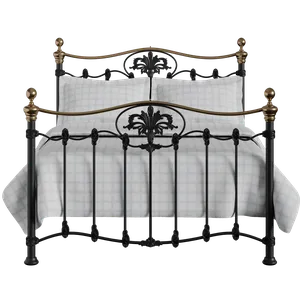 Camolin ijzeren bed in zwart - Thumbnail