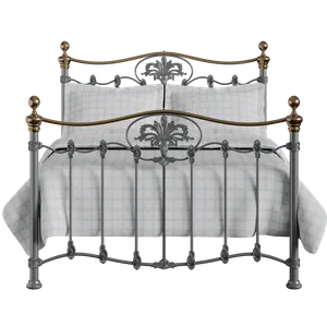 Camolin iron/metal bed in pewter - Thumbnail