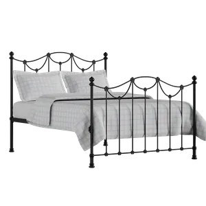 Carie ijzeren bed in zwart met matras - Thumbnail