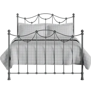 Carie iron/metal bed in pewter - Thumbnail