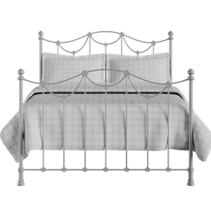 Carie iron/metal bed in silver - Thumbnail