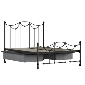 Carie Low Footend Metallbett in Schwarz mit Schubladen - Thumbnail