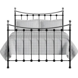 Carrick Chromo ijzeren bed in zwart - Thumbnail