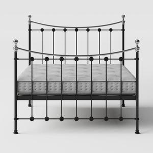 Carrick Chromo iron/metal bed in black with Juno mattress - Thumbnail