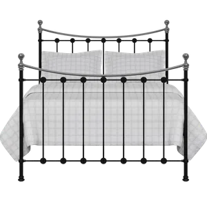 Carrick Chromo Metallbett in Schwarz - Thumbnail