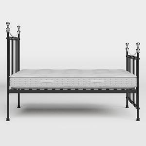 Carrick Chromo metallbett in schwarz mit Juno matratze - Thumbnail