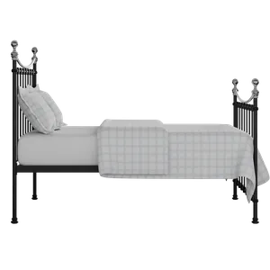 Carrick Chromo ijzeren bed in zwart met matras - Thumbnail