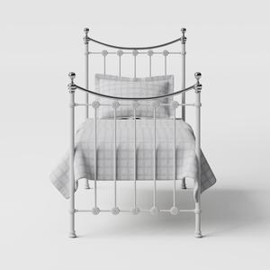 Carrick Chromo Metall Einzelbett in Weiß - Thumbnail
