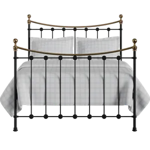 Carrick ijzeren bed in zwart - Thumbnail