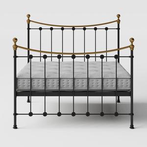 Carrick iron/metal bed in black with Juno mattress - Thumbnail