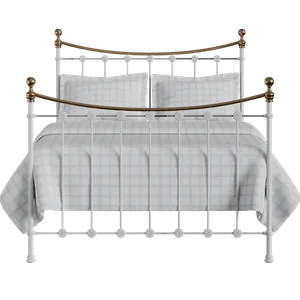 Carrick ijzeren bed in wit - Thumbnail