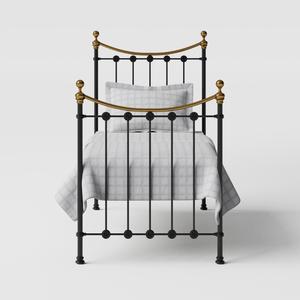 Carrick iron/metal single bed in black - Thumbnail