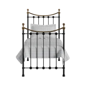Carrick iron/metal single bed in black - Thumbnail