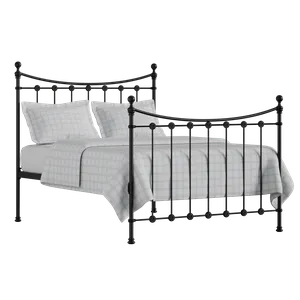 Carrick Solo iron/metal bed in black with Juno mattress - Thumbnail