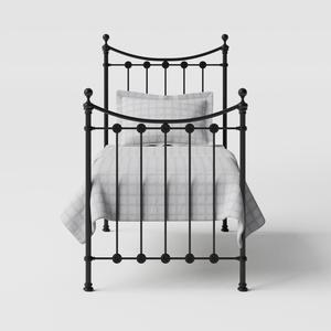 Carrick Solo iron/metal single bed in black - Thumbnail