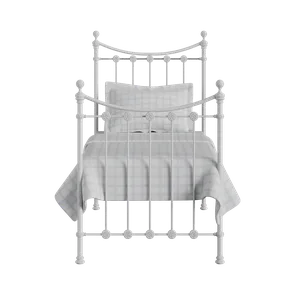 Carrick Solo iron/metal single bed in white - Thumbnail