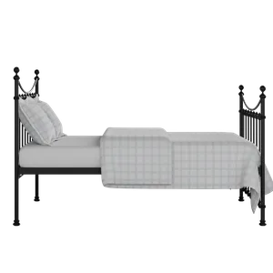 Chatsworth cama de metal en negro con colchón - Thumbnail