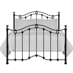 Clarina ijzeren bed in zwart - Thumbnail