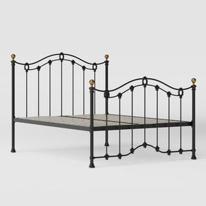 Clarina iron/metal bed in black - Thumbnail