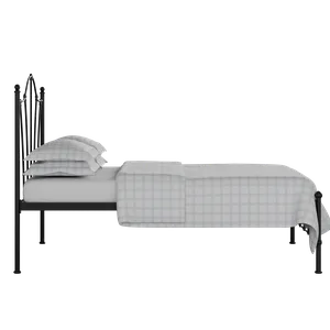 Claudia iron/metal bed in black with Juno mattress - Thumbnail