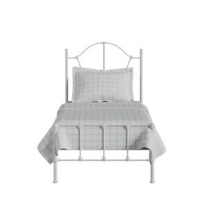 Claudia iron/metal single bed in white - Thumbnail