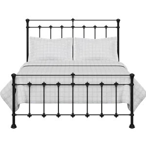 Edwardian iron/metal bed in black - Thumbnail