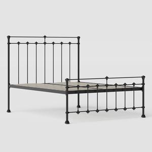 Edwardian iron/metal bed in black - Thumbnail