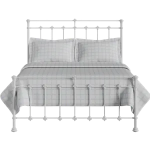 Edwardian cama de metal en blanco - Thumbnail